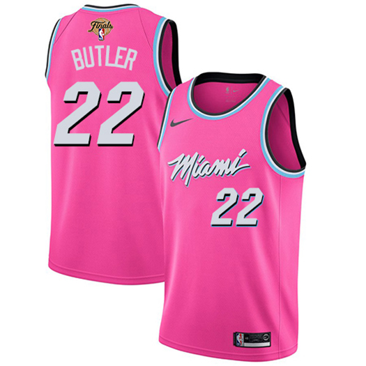 Heat #22 Jimmy Butler Pink 2023 Nba Finals Patch Swingman Earned ...